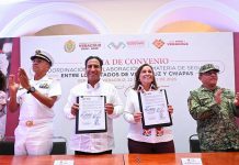 Sur del país se fortalece en seguridad con acuerdo entre Veracruz y Chiapas