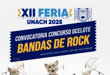 Convocan al primer Concurso Ocelote de Bandas de Rock dentro de XII FIL UNACH 2025