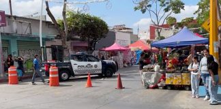 Intenso tráfico en el centro de Tuxtla Gutiérrez por instalación de la Feria de Guadalupe