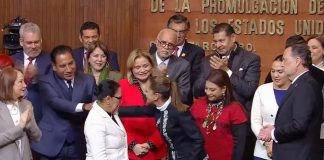 Asiste Eduardo Ramírez a conmemoración del 109 Aniversario de la Constitución de 1917, encabezada por Claudia Sheinbaum
