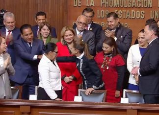 Asiste Eduardo Ramírez a conmemoración del 109 Aniversario de la Constitución de 1917, encabezada por Claudia Sheinbaum