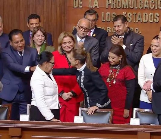 Asiste Eduardo Ramírez a conmemoración del 109 Aniversario de la Constitución de 1917, encabezada por Claudia Sheinbaum