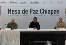 Encabeza Eduardo Ramírez Aguilar Mesa de Paz para fortalecer estrategias de seguridad en Chiapas