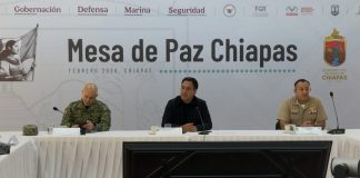 Encabeza Eduardo Ramírez Aguilar Mesa de Paz para fortalecer estrategias de seguridad en Chiapas