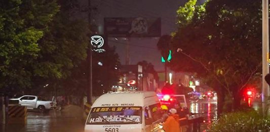 Lluvias provocan afectaciones menores y encharcamientos en Tuxtla Gutiérrez