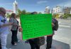 Denuncian frente a Palado de Gobierno suspensión de la Ruta 53 de Tuxtla