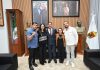Eduardo Ramírez se reúne con la rectora de la Universidad Nacional Rosario Castellanos, Alma Herrera
