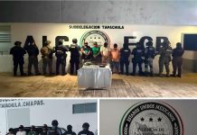 Detienen a 11 personas y aseguran armas de fuego, narcóticos y vehículos en la región Soconusco