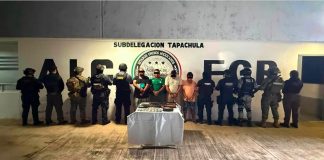 Detienen a 11 personas y aseguran armas de fuego, narcóticos y vehículos en la región Soconusco