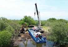 Tercera draga llega a Chiapas para desazolvar lagunas costeras de Tonalá