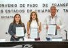 Dulce Rodríguez Ovando atestigua firma de convenio entre Chiapas y Tabasco para fortalecer el transporte
