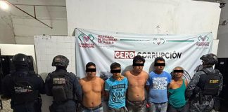 Cinco detenidos por los presuntos delitos de portación de arma de fuego y abuso sexual en Berriozábal