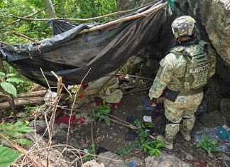 Ejército desmantela puesto de vigilancia presuntamente usado por grupos delictivos en Comalapa