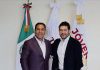 Eduardo Ramírez se reúne con el titular de la STPS, Marath Baruch Bolaños López