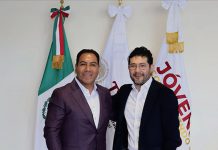 Eduardo Ramírez se reúne con el titular de la STPS, Marath Baruch Bolaños López