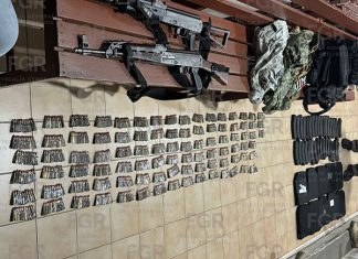 Inicia FGR investigación por aseguramiento de armas, cargadores y cartuchos Chiapas