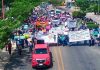 Marchan campesinos de la zona noreste de cintalapa; exigen atención de los tres órdenes de gobierno