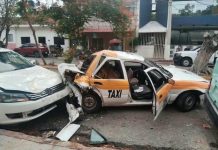 Carambolazo en calles del barrio Colón