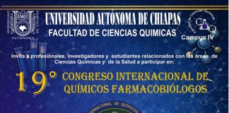 Organiza UNACH el 19º Congreso Internacional de Químicos Farmacobiólogos en Tapachula