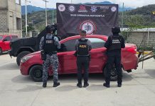 Recuperan vehículo con reporte de robo durante patrullajes preventivos en Motozintla