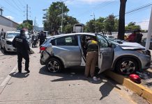 Choque en el Libramiento Sur deja tres personas lesionadas