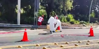Desconocida muere atropellada sobre la vía de cuota