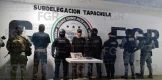 Obtiene FGR sentencia de cuatro años de prisión contra una persona extranjera por portación de arma en Chiapas