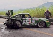 Vuelca Porsche de Grillos Racing durante clasificación de La Carrera Panamericana